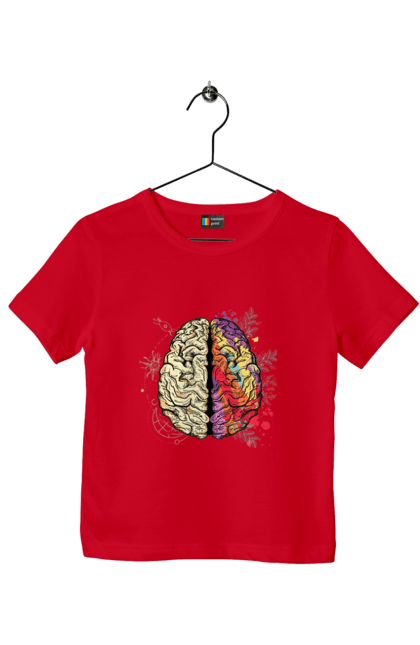 Футболка дитяча з принтом "Творчість та логіка". Бінарний, біткоїн, біткойн, валюта, гроші, крипто, наука, програміст, программист, творчество, техно, хакер, художник, цветной. 2070702