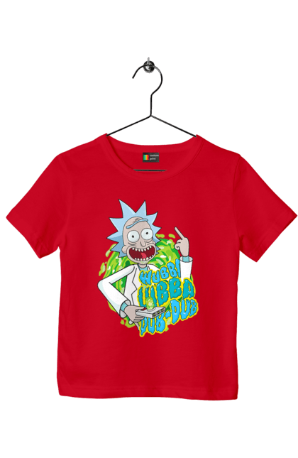 Футболка дитяча з принтом "Рік та Морті". Rick and morty, мультфільм, наукова фантастика, пригоди, рік, рік і морті, трагікомедія, чорний гумор. 2070702