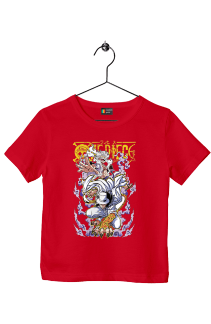 Children's t-shirt with prints One Piece Rob Lucci and Luffy. Anime, lucci, luffy, manga, monkey de luffy, one piece, pirates, rob lucci. 2070702