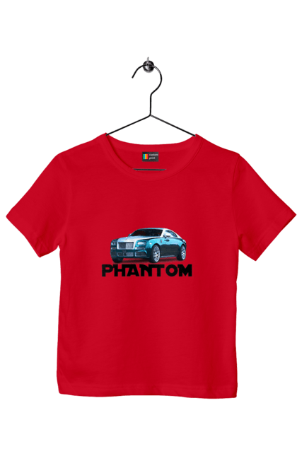 Футболка детская с принтом Роллс ройс. Auto, car, luxury class, phantom, rolls royce, sedan. 2070702