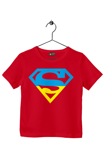 Футболка дитяча з принтом "Україна супер". Символіка, супер, україна. 2070702