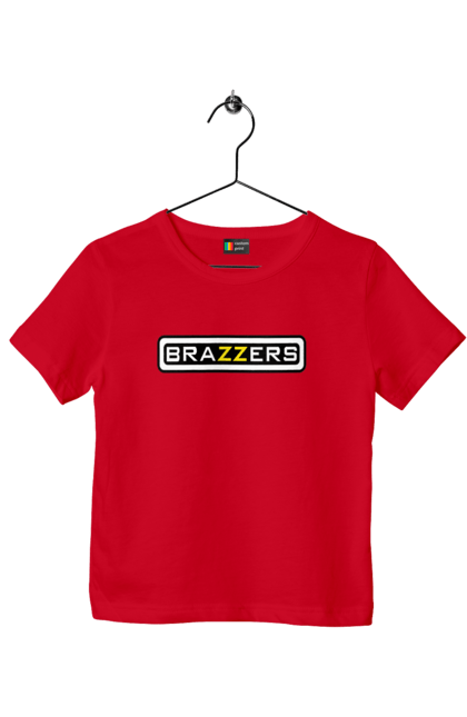Футболка дитяча з принтом "Brazzers". Brazzers, hub, porn, porn hub, pornhub, бразерс, браззерс, зсу, порно хаб, порнохаб. PrintMarket - інтернет-магазин одягу та аксесуарів з принтами плюс конструктор принтів - створи свій унікальний дизайн