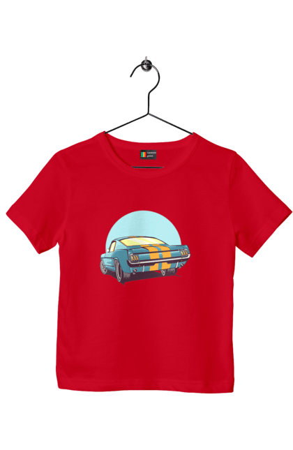 Children's t-shirt with prints Auto. Auto, character, hero, monster, music, new, pennies, robot, super hero. 2070702