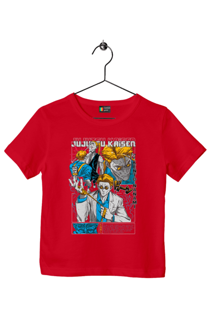 Children's t-shirt with prints Jujutsu Kaisen Nanami. Anime, dark fantasy, jujutsu kaisen, magic battle, manga, mystic, nanami, nanami kento. 2070702