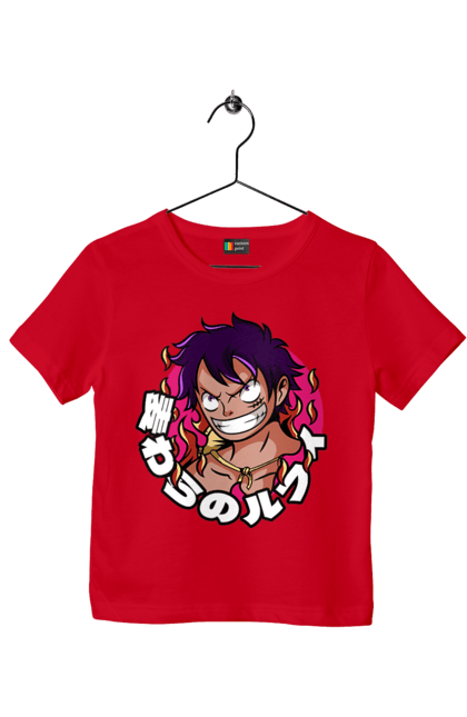 Children's t-shirt with prints One Piece Luffy. Anime, luffy, manga, monkey de luffy, one piece, pirates. 2070702