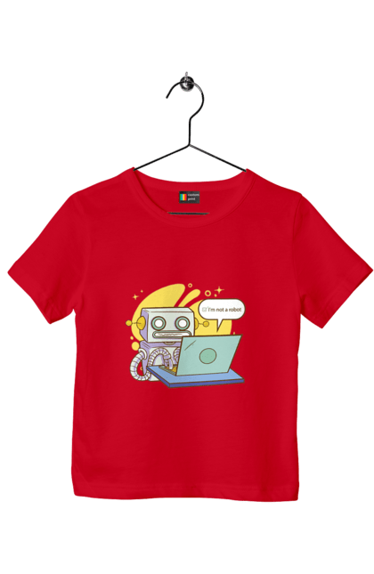 Футболка дитяча з принтом "Я не робот Хакер зрозуміє 404 до дня програміста". 404, aws, backend, c++, cloud, css, frontend, golang, java, js, linux, python, script, web, ай ті, айті, айтішник, верстка, дата, код, компьютер, лаптоп, облако, ошибка, програміст, программа, программист, програмування, робот, хакер, язык. 2070702