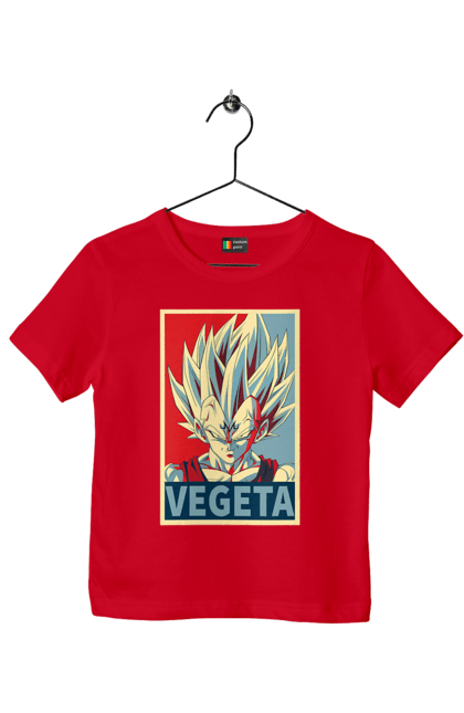 Футболка детская с принтом Жемчуг дракона Вегета. Anime, dragon ball, goku, manga, vegeta, аниме, вегета, гоку, жемчуг дракона, манга. 2070702