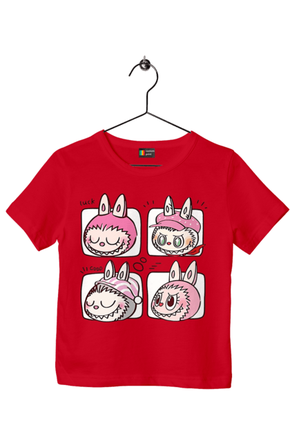 Футболка дитяча з принтом "Labubu". Labubu, weird cute, іграшки, лабубу. 2070702