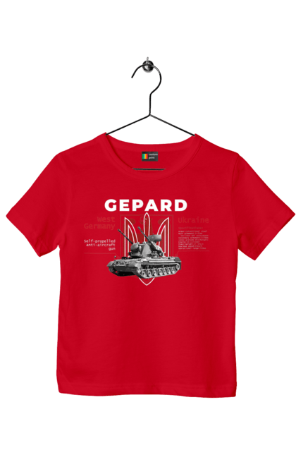Футболка дитяча з принтом "Gepard". F16, gepard, nasams, stinger, zuzana, гаубиця, два герби, залужний, сюзанна. 2070702