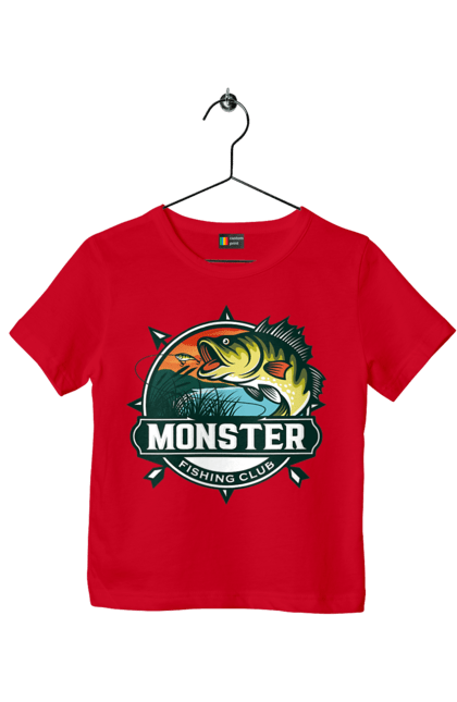 Футболка дитяча з принтом "Рибальський клуб". Відпочинок, рибак, рибальський клуб, хоббі. 2070702