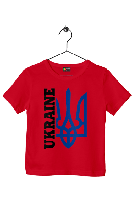 Children's t-shirt with prints Emblem of Ukraine. Country, emblem, ukraine. 2070702