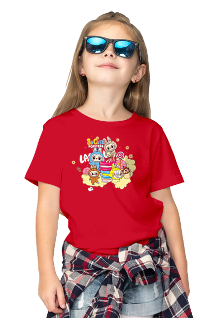 Футболка дитяча з принтом "Labubu". Labubu, weird cute, іграшки, лабубу. 2070702