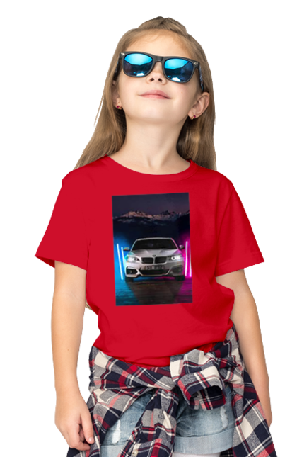 Children's t-shirt with prints BEHA. Beauty, beha, in the car, lanterns, ptn pnh. 2070702