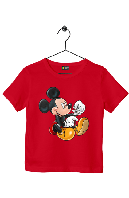 Футболка детская с принтом Микки Маус. Mickey mouse, дисней, микки, микки маус, мультфильм. 2070702