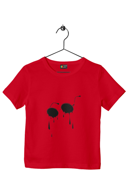 Футболка дитяча з принтом "Окуляри". Літо, окуляри, сльози, сонячні окуляри. 2070702