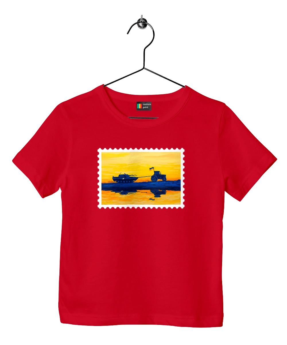 New brand, tractor pulling tank