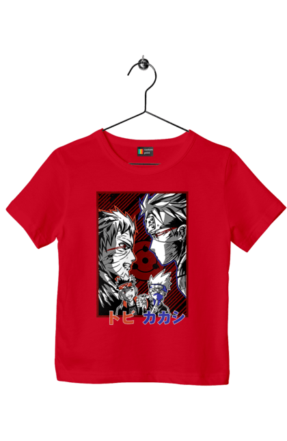 Children's t-shirt with prints Naruto Kakashi Hatake. Anime, kakashi, manga, naruto, shinobi, shonen, team number 7. 2070702