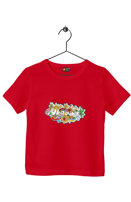 Футболка дитяча з принтом "Україна". Народи, символіка, україна. 2070702
