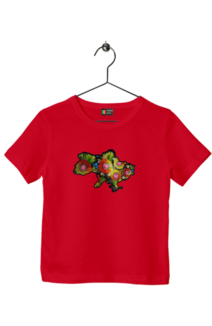 Children's t-shirt with prints Spravzhnya Ukraine. Barvie, beauty, colors, kviti, leafing through, mood, petals, spravzhnya ukraine. 2070702