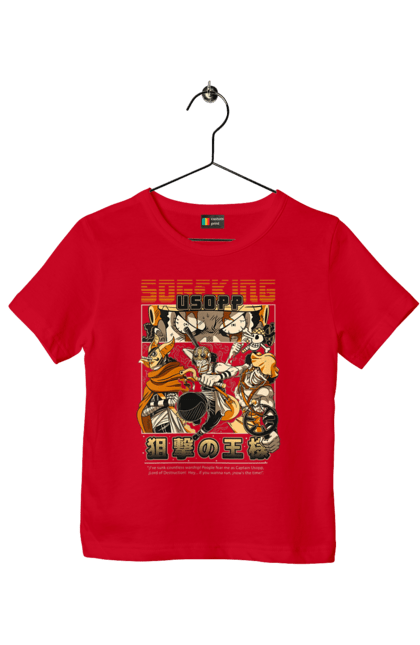 Children's t-shirt with prints One Piece Usopp. Anime, manga, one piece, sniper, straw hat pirates, usopp. 2070702