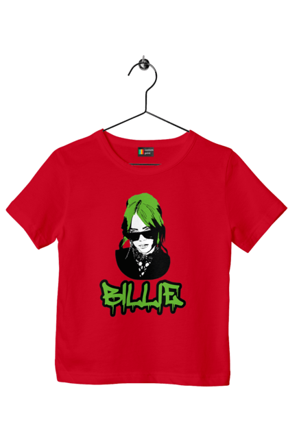 Children's t-shirt with prints Billie Eilish. Activist, animals, billie eilish, misukant, right, singer. 2070702