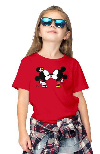 Children's t-shirt with prints 38. Cartoon, disney, mickey, mickey mouse, minnie mouse. 2070702