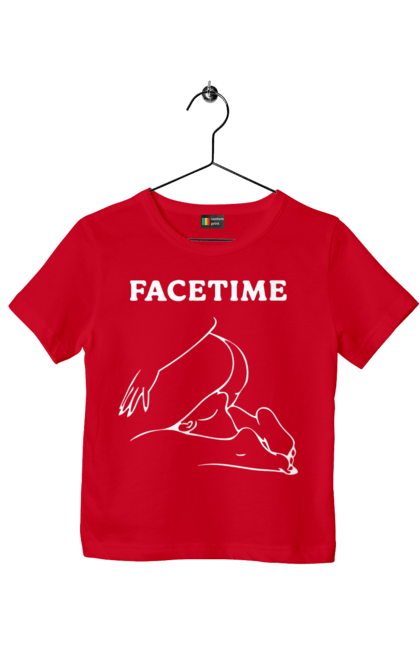 Футболка дитяча з принтом "Фейстайм". Вульгарна, гумор, прикольна, смішна, фейстайм. 2070702