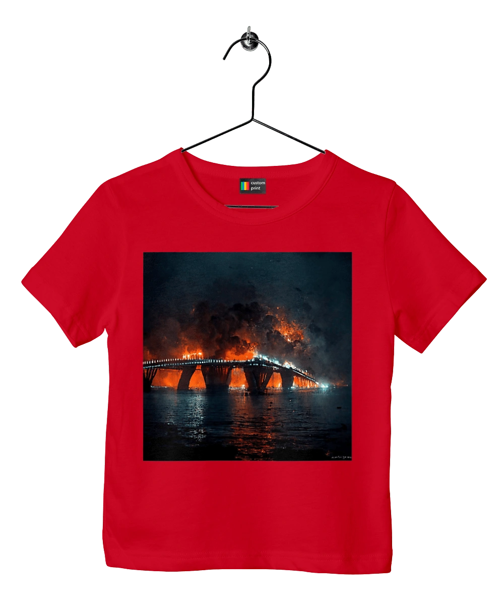 Кримський мост горить