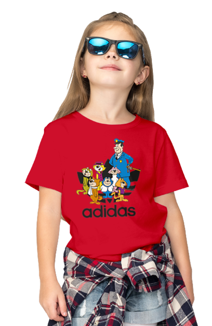 Футболка дитяча з принтом "Adidas Top Cat". Adidas, top cat, адідас, кіт, коти, мульт, мультсеріал. 2070702