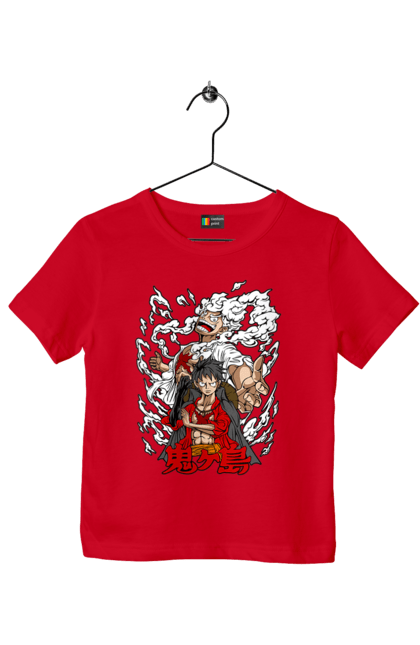 Children's t-shirt with prints One Piece Luffy. Anime, luffy, manga, monkey de luffy, one piece, pirates. 2070702