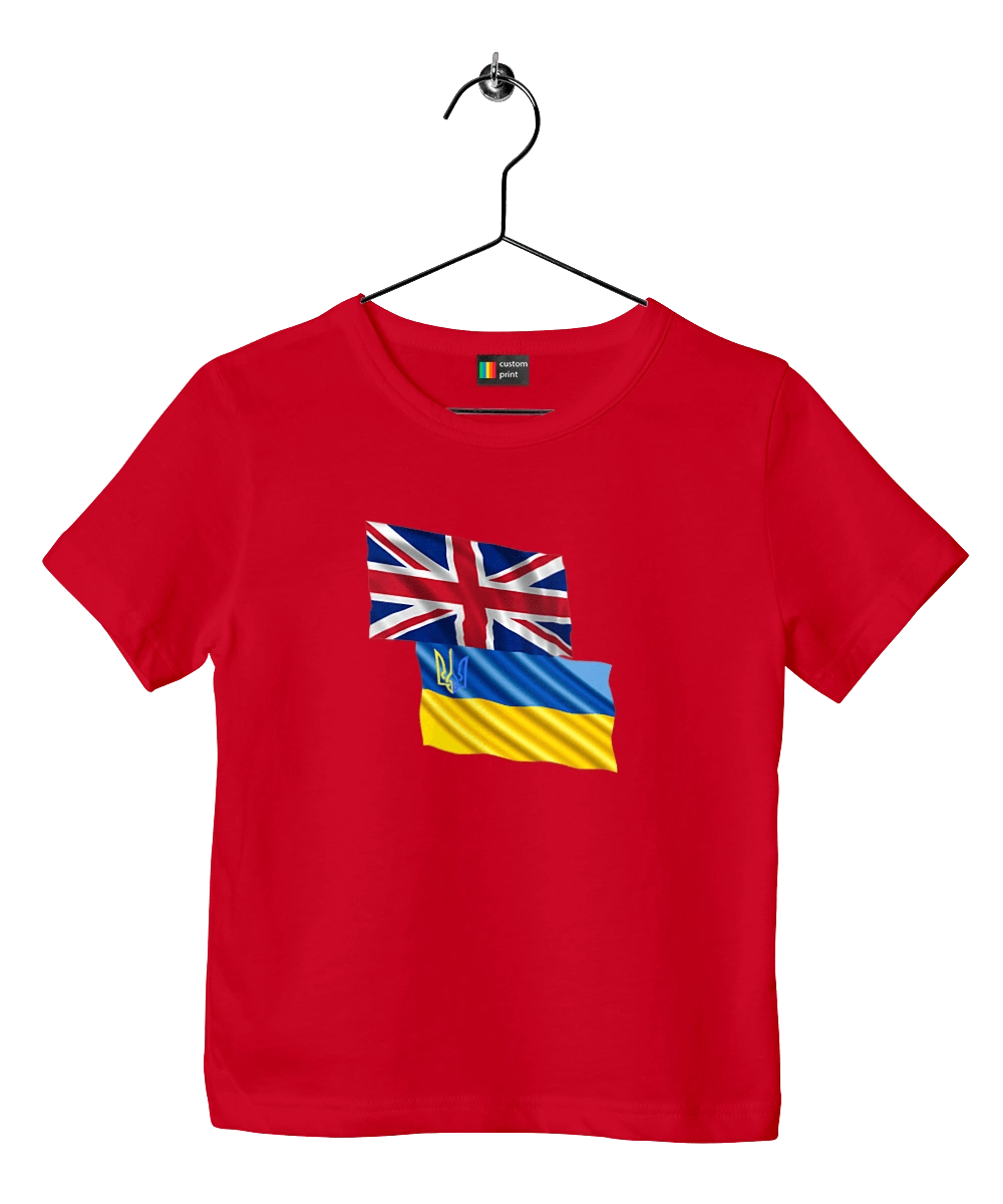 Flag United Kingdom, Flag Ukraine, Support Ukraine