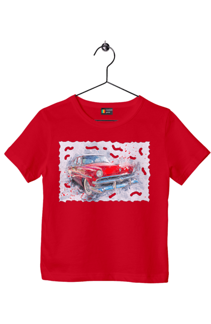 Футболка дитяча з принтом "Автомобільний газ". Gaz, автомобиль, автомобільний газ, дорога, колесо, перемога. 2070702