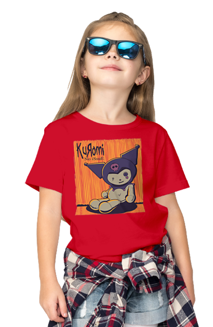 Футболка дитяча з принтом "Хелло Кітті Куромі". Hello kitty, аніме, куромі, моя мелодія, персонаж, санріо, хелло кітті. 2070702