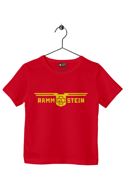 Футболка дитяча з принтом "Rammstein". Rammstein, готик метал, група, індастріал метал, музика, рамштайн, хард рок. 2070702