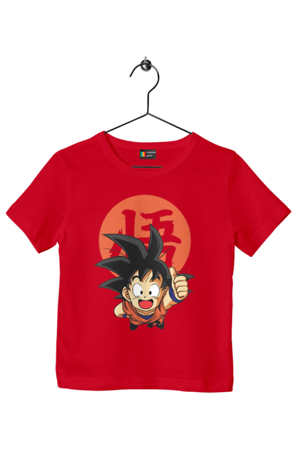 Футболка дитяча з принтом "Перли дракона Сон Гоку". Dragon ball, manga, son goku, аніме, гоку, манга, перли дракона, сон гоку. 2070702