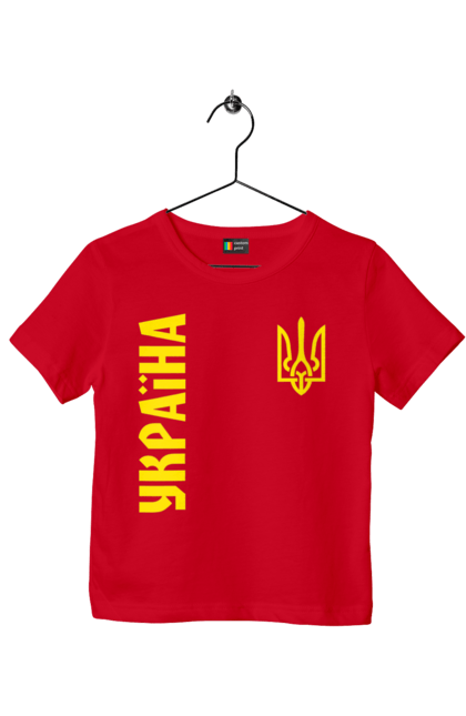 Футболка дитяча з принтом "Україна". Зсу, патриот, україна. futbolka.stylus.ua
