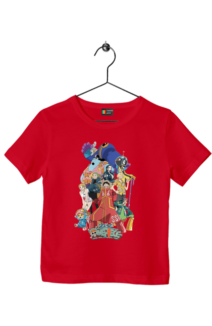 Children's t-shirt with prints One Piece Luffy. Anime, luffy, manga, monkey de luffy, one piece, pirates. 2070702