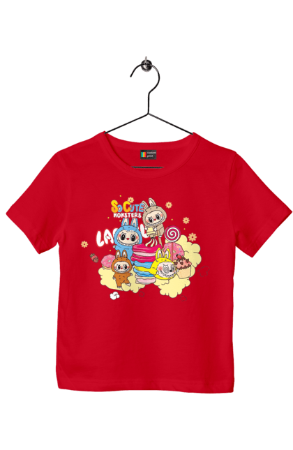 Футболка дитяча з принтом "Labubu". Labubu, weird cute, іграшки, лабубу. 2070702