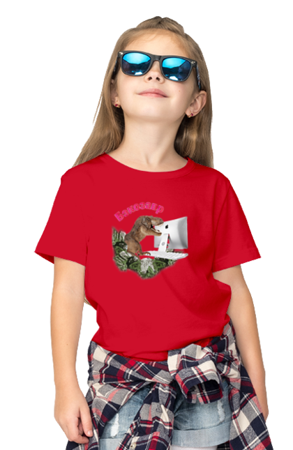 Футболка дитяча з принтом "Бекозавр". Angular, c, css, html, it, javascript, jquery, php, python, react, svelt, vue, айтишник, айті, гумор, код, кодувати, прогер, програміст, програмісти, ти ж, ти ж програміст, тиж програміст. 2070702