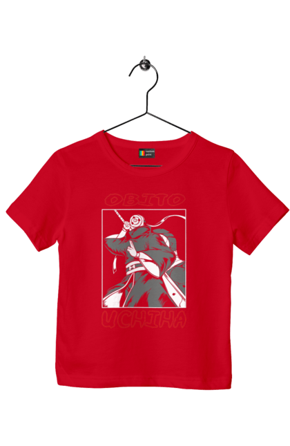 Children's t-shirt with prints Naruto. Anime, character, manga, naruto, ninja, obito uchiha, tv series. 2070702