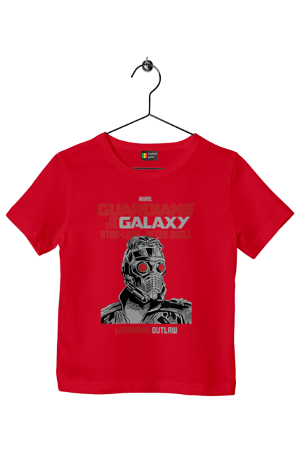 Children's t-shirt with prints Star Lord. Marvel, peter quill, peter quill, star lord, star-lord, starlord. 2070702