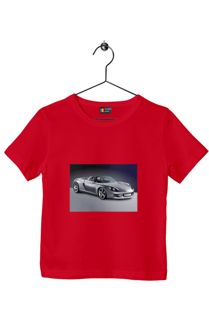 Children's t-shirt with prints Auto.2. Auto, color image, compartment, photo, sports car. 2070702