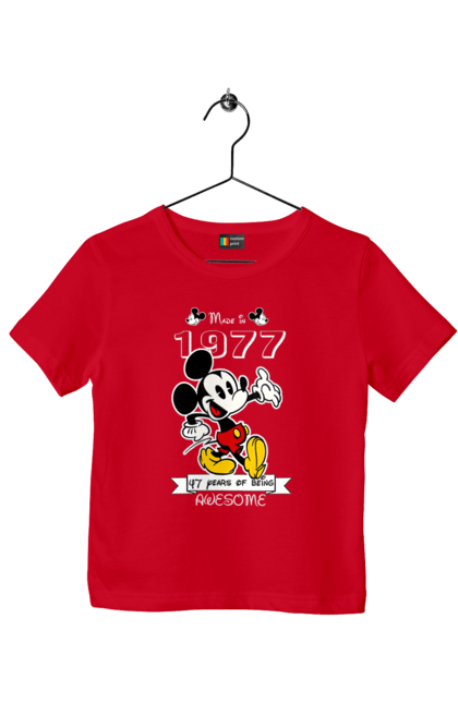 Children's t-shirt with prints Mickey Mouse. Cartoon, disney, mickey, mickey mouse. 2070702