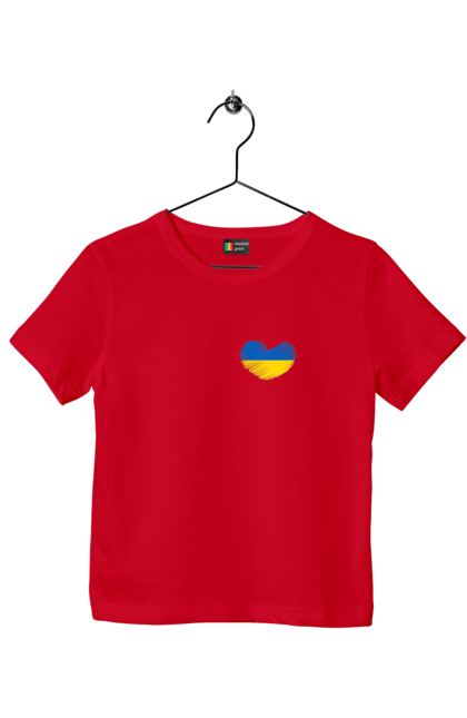 Children's t-shirt with prints Ukraine in the heart. Arrestovich, by, chernobaevka, ghost of kiev, glory to ukraine, go fuck yourself, green, heroes, horde, orcs, peace, ptn pnh, putin huilo, russian warship, ssu, ukraine, war. 2070702