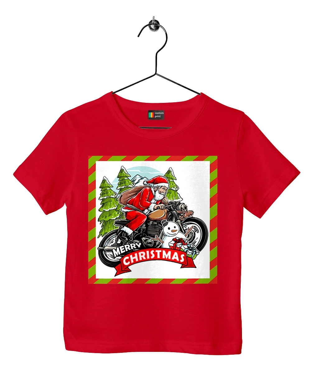 Santa on a motorcycle