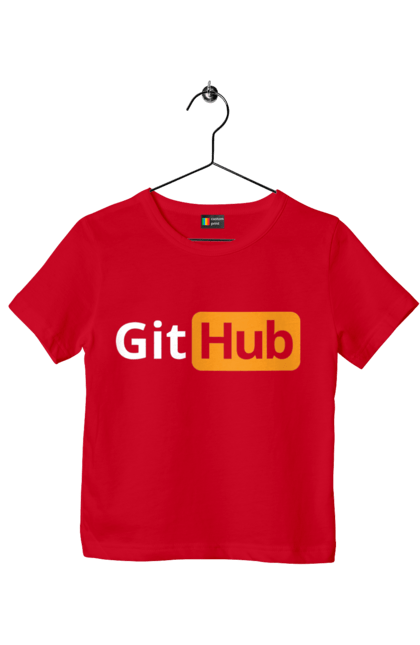 Футболка дитяча з принтом "Гіт Хаб". Айті, айтішник, гіт хаб, для айтішника, для програміста, подарунок айтішнику, подарунок програмісту, програміст, розробник. 2070702