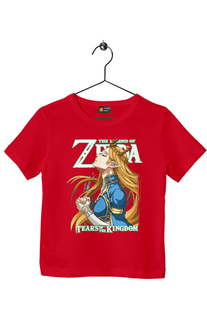 Футболка детская с принтом The Legend of Zelda Принцесса Зельда. Legend of zelda, nintendo, zelda, зельда, принцесса, принцесса зельда. 2070702