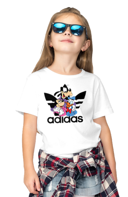 Children's t-shirt with prints Adidas Mickey Mouse. Adidas, cartoon, disney, mickey, mickey mouse. 2070702