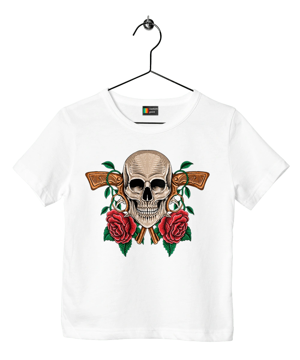 Skull with roses