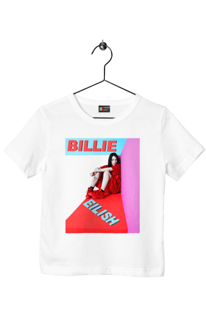 Футболка дитяча з принтом "Біллі Айліш". Біллі айліш, логотип біллі айліш, принт біллі айліш, співачка біллі айліш. 2070702